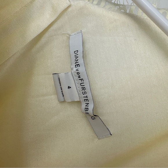 Diane Von Furstenberg DVF Zarita Ivory Stretch Lace Dress Sz 4 NWOT - Picture 7 of 10